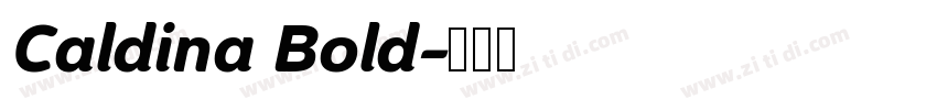Caldina Bold字体转换